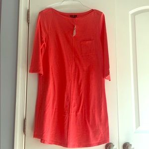 NWT Gap 3/4 Sleeve Coral Dress - Size L